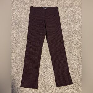 Erica Taylor Elegant Burgundy Women's Straight Leg Pants